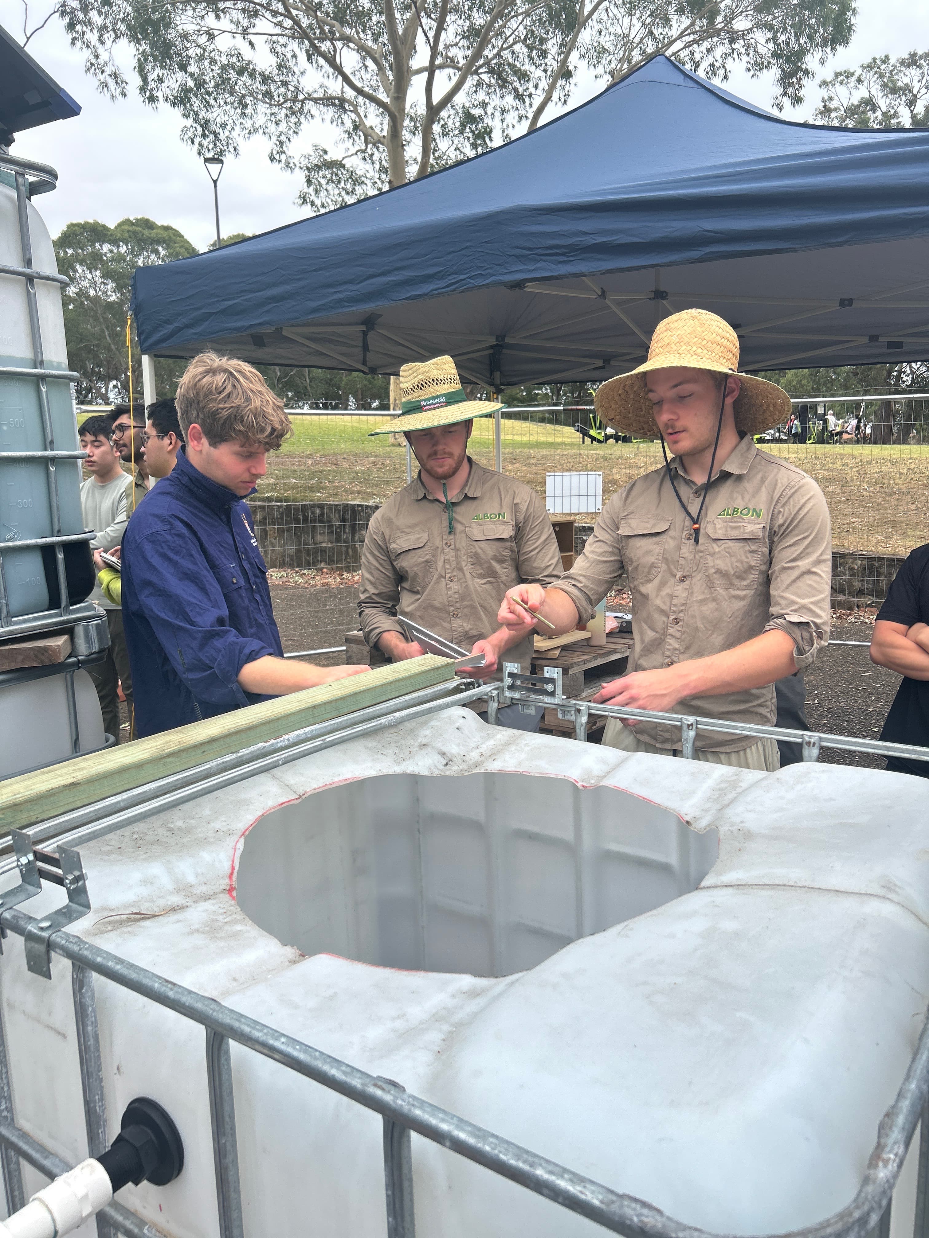 ALBON team refining the pilot system